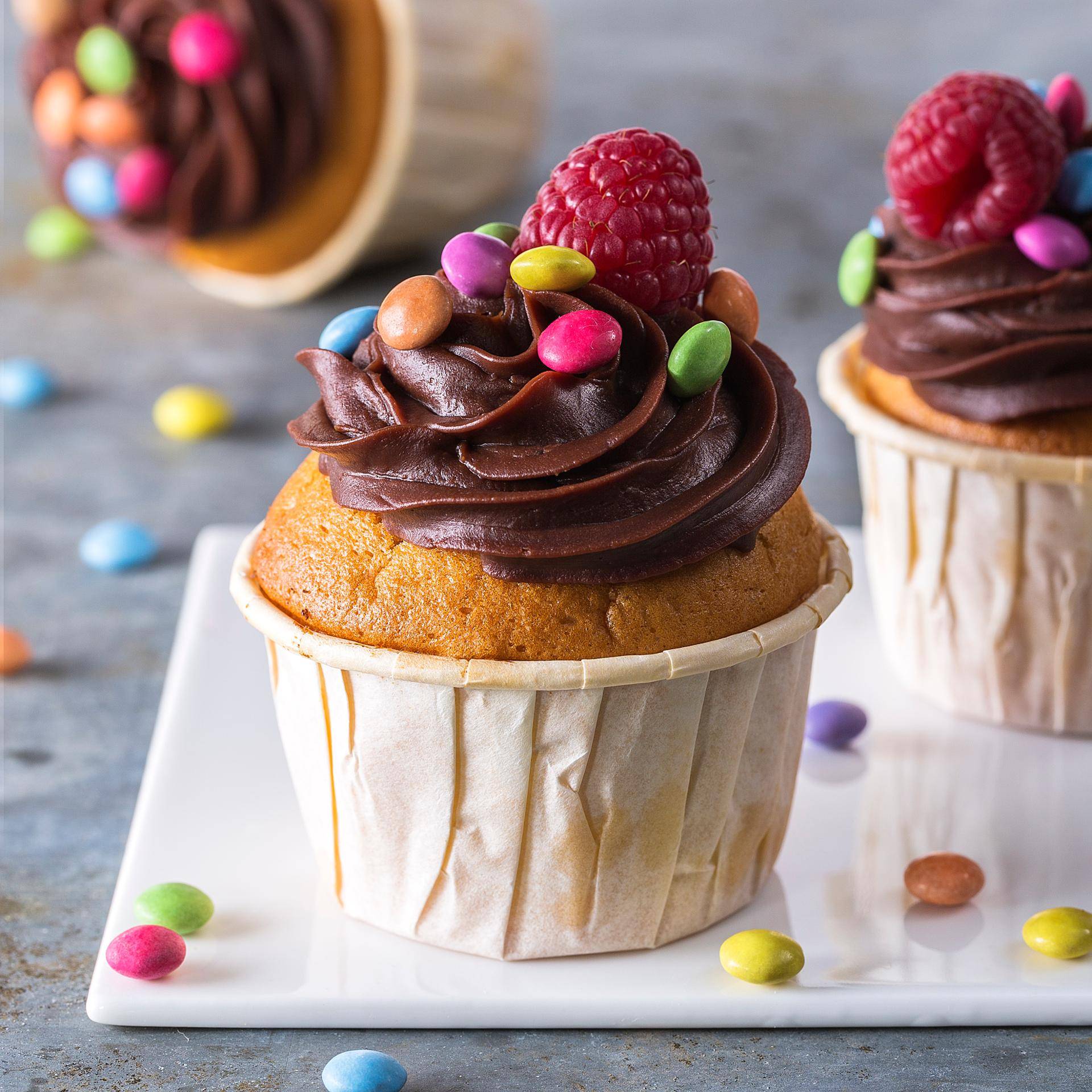 Himbeermuffins mit Smarties® - Rezepte Prep & Cook | Krups