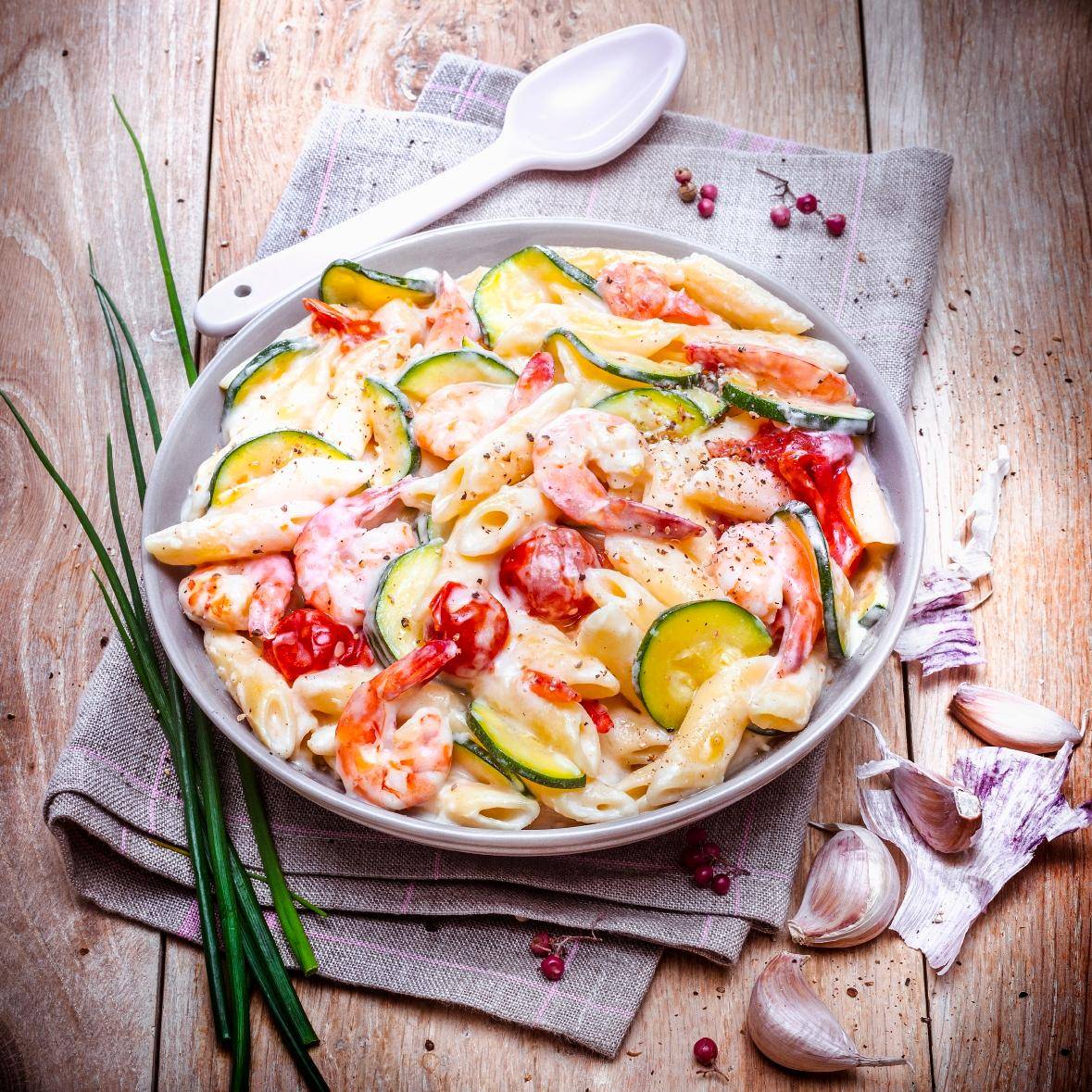 One Pot Pasta mit Garnelen und Mascarpone - Rezepte Prep & Cook | Krups