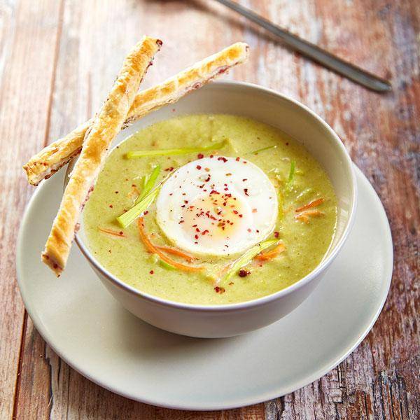 Lauchschaumsuppe mit Knusperstangen - Rezepte Prep & Cook | Krups