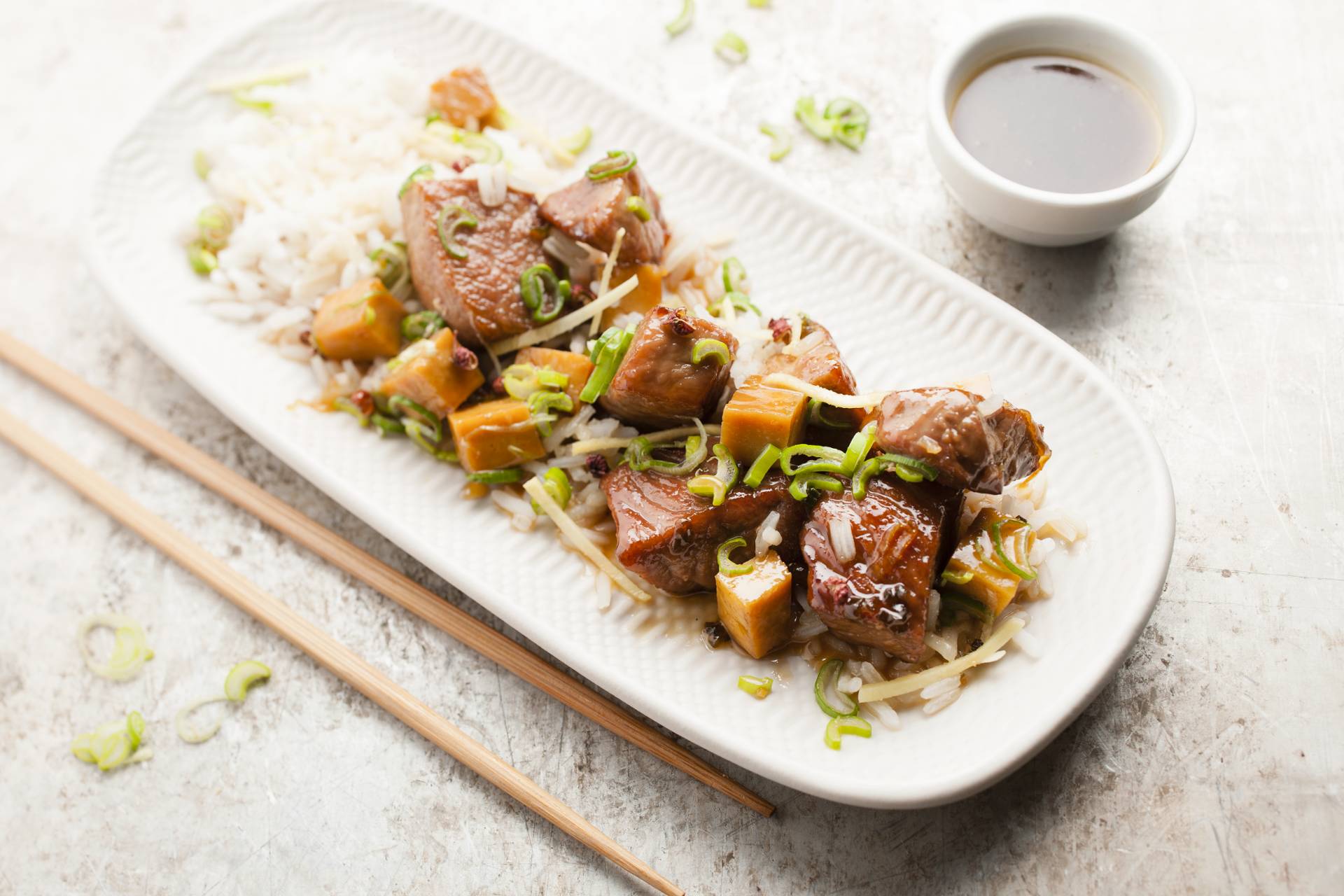 Schweinefleisch mit Tofu - Rezepte Cookeo | Krups