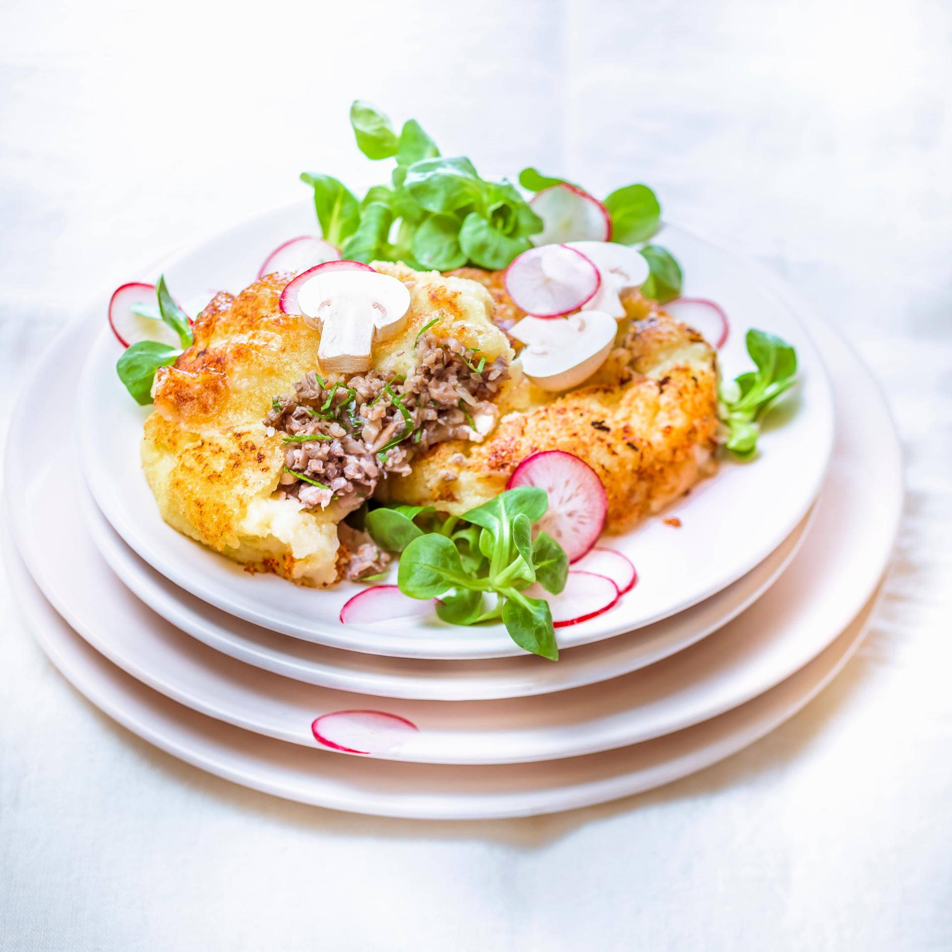 Kartoffelpfannkuchen mit Pilzen - Rezepte Prep & Cook | Krups