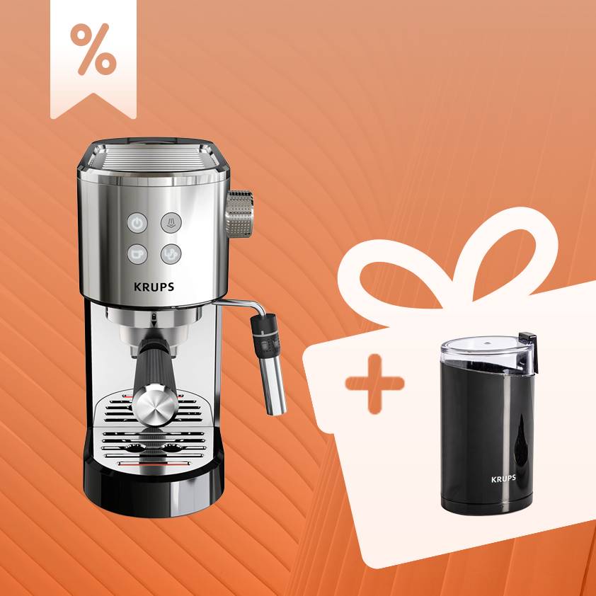 Set: Virtuoso+ Siebträgermaschine und Kaffeemühle